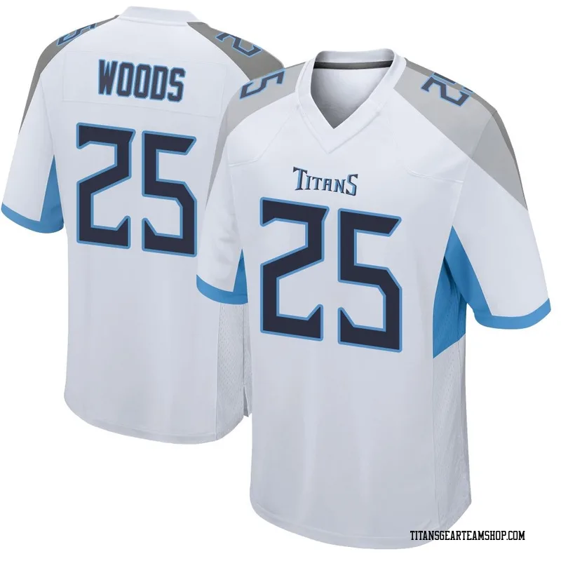 Men's Xavier Woods Tennessee Titans Nike Game Jersey - White