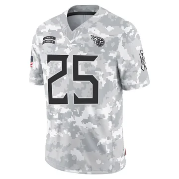Men's Xavier Woods Tennessee Titans Nike Limited 2024 Salute to Service Jersey - Arctic Camo