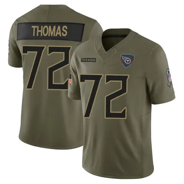 Men's Zachary Thomas Tennessee Titans Nike Limited 2025 Salute to Service Jersey - Olive