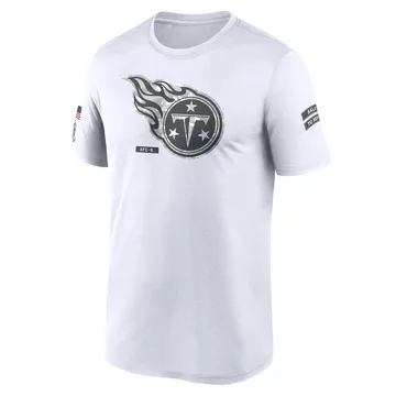 Tennessee Titans 2024 Salute To Service Legend Performance T-Shirt White