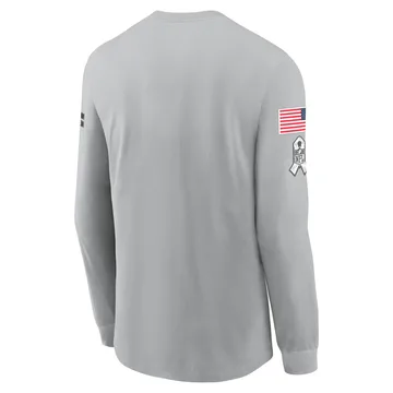 Tennessee Titans 2024 Salute To Service Long Sleeve T-Shirt Gray