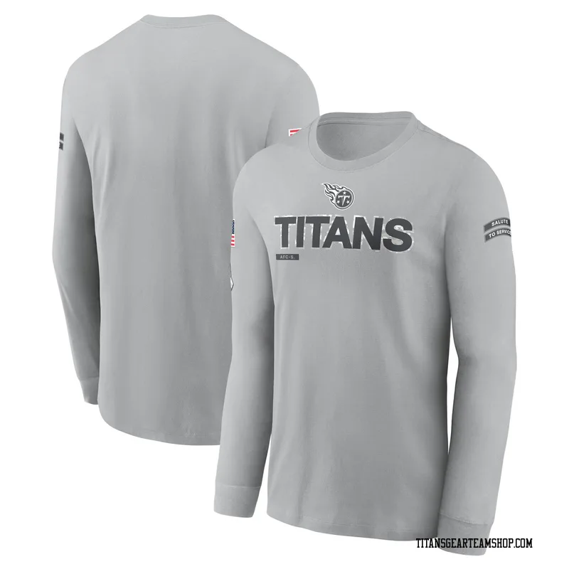 Tennessee Titans 2024 Salute To Service Long Sleeve T-Shirt Gray