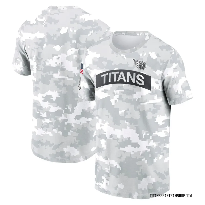 Tennessee Titans 2024 Salute To Service Performance T-Shirt Arctic Camo