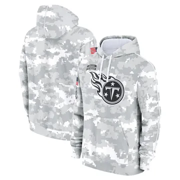 Tennessee Titans 2024 Salute to Service Club Fleece Pullover Hoodie Arctic Camo