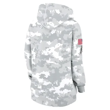Tennessee Titans Women's 2024 Salute To Service Club Fleece Pullover Hoodie Arctic Camo