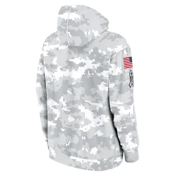 Tennessee Titans Youth 2024 Salute To Service Pullover Hoodie White/Gray