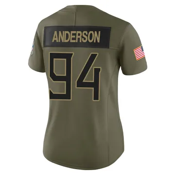 Women's Abdullah Anderson Tennessee Titans Nike Limited 2025 Salute to Service Jersey - Olive