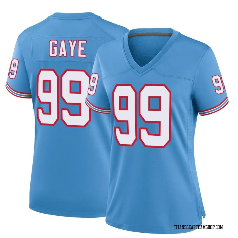 Women's Ali Gaye Tennessee Titans Nike Game Oilers Throwback Alternate Jersey - Light Blue