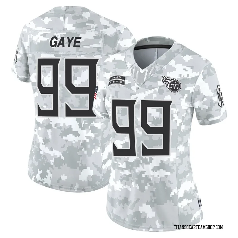 Women's Ali Gaye Tennessee Titans Nike Limited 2024 Salute to Service Jersey - Arctic Camo