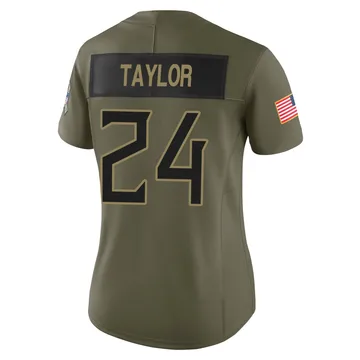 Women's Alontae Taylor Tennessee Titans Nike Limited 2025 Salute to Service Jersey - Olive