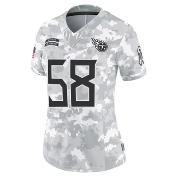 Women's Amari Burney Tennessee Titans Nike Limited 2024 Salute to Service Jersey - Arctic Camo