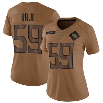 Women's Anfernee Orji Tennessee Titans Nike Limited 2023 Salute To Service Jersey - Brown