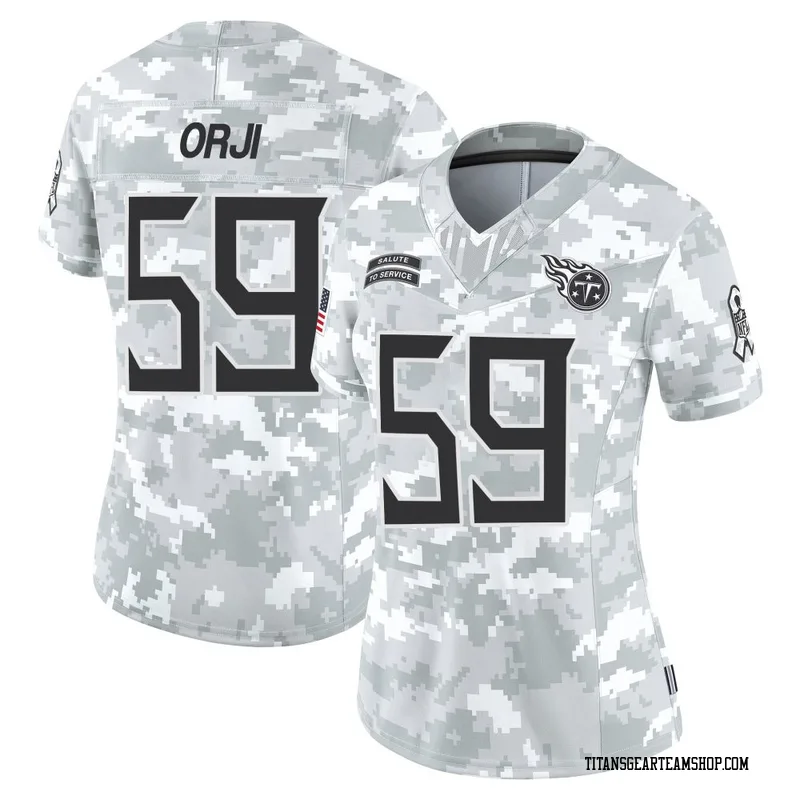 Women's Anfernee Orji Tennessee Titans Nike Limited 2024 Salute to Service Jersey - Arctic Camo