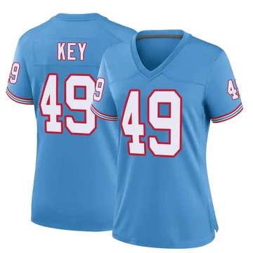Women's Arden Key Tennessee Titans Nike Game Oilers Throwback Alternate Jersey - Light Blue
