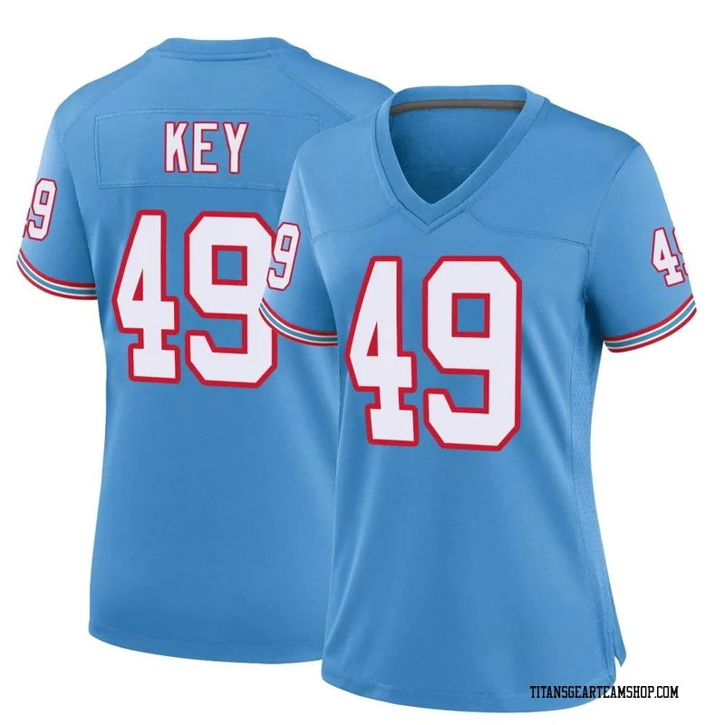 Women's Arden Key Tennessee Titans Nike Game Oilers Throwback Alternate Jersey - Light Blue