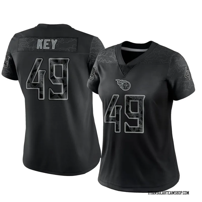 Women's Arden Key Tennessee Titans Nike Limited Reflective Jersey - Black