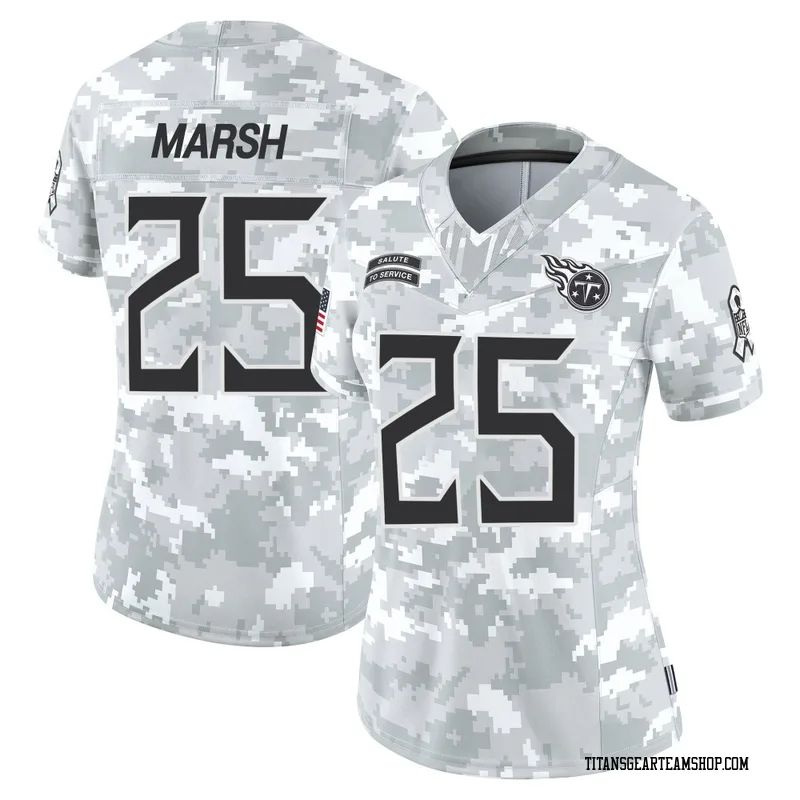 Women's Armani Marsh Tennessee Titans Nike Limited 2024 Salute to Service Jersey - Arctic Camo