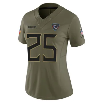 Women's Armani Marsh Tennessee Titans Nike Limited 2025 Salute to Service Jersey - Olive