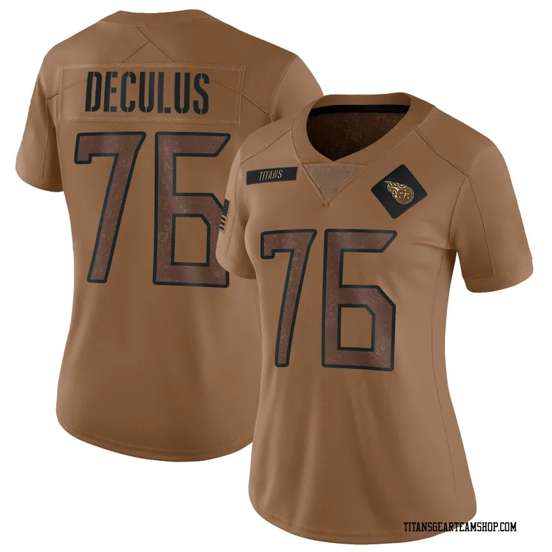 Women's Austin Deculus Tennessee Titans Nike Limited 2023 Salute To Service Jersey - Brown