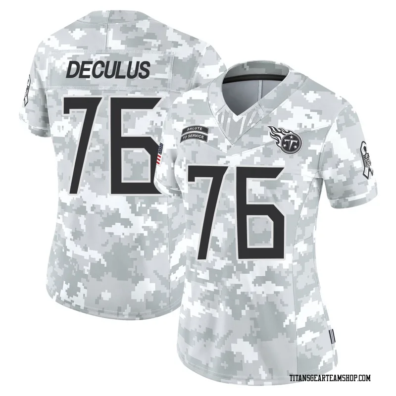 Women's Austin Deculus Tennessee Titans Nike Limited 2024 Salute to Service Jersey - Arctic Camo