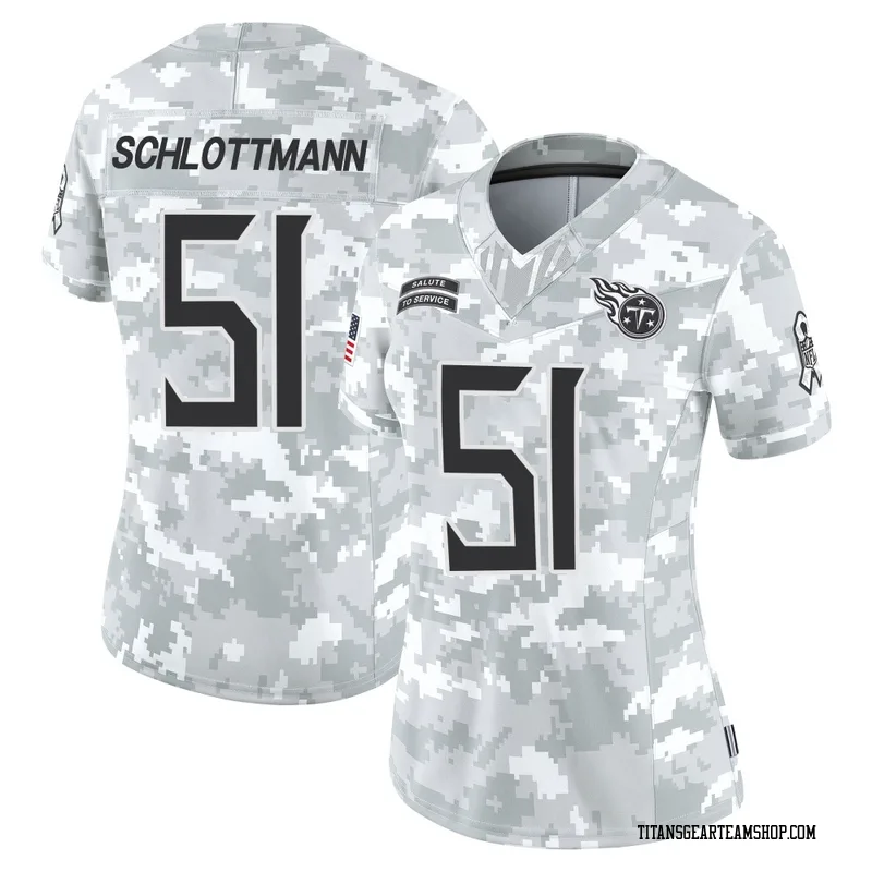 Women's Austin Schlottmann Tennessee Titans Nike Limited 2024 Salute to Service Jersey - Arctic Camo