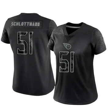 Women's Austin Schlottmann Tennessee Titans Nike Limited Reflective Jersey - Black