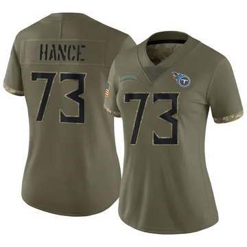 Women's Blake Hance Tennessee Titans Nike Limited 2022 Salute To Service Jersey - Olive