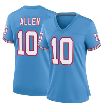 Women's Brandon Allen Tennessee Titans Nike Game Oilers Throwback Alternate Jersey - Light Blue