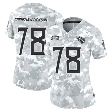Women's Brandon Crenshaw-Dickson Tennessee Titans Nike Limited 2024 Salute to Service Jersey - Arctic Camo