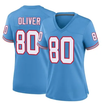 Women's Bryce Oliver Tennessee Titans Nike Game Oilers Throwback Alternate Jersey - Light Blue