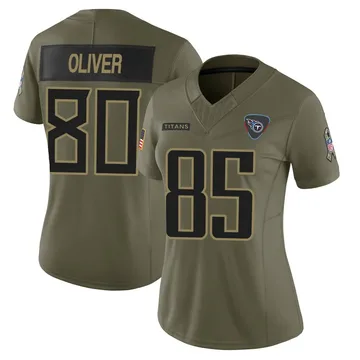 Women's Bryce Oliver Tennessee Titans Nike Limited 2025 Salute to Service Jersey - Olive