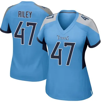 Women's Cam Riley Tennessee Titans Nike Game Jersey - Light Blue