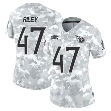 Women's Cam Riley Tennessee Titans Nike Limited 2024 Salute to Service Jersey - Arctic Camo