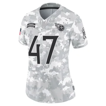 Women's Cam Riley Tennessee Titans Nike Limited 2024 Salute to Service Jersey - Arctic Camo