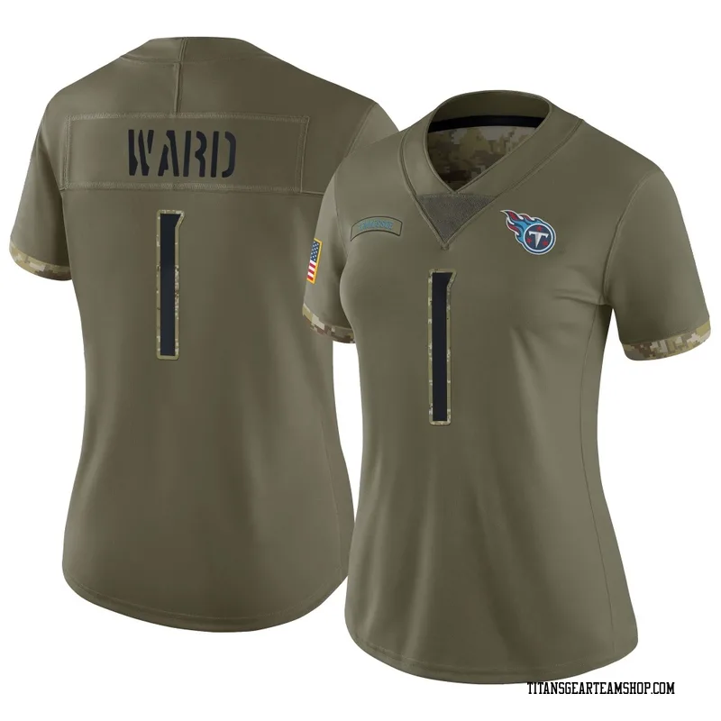 Women's Cam Ward Tennessee Titans Nike Limited 2022 Salute To Service Jersey - Olive