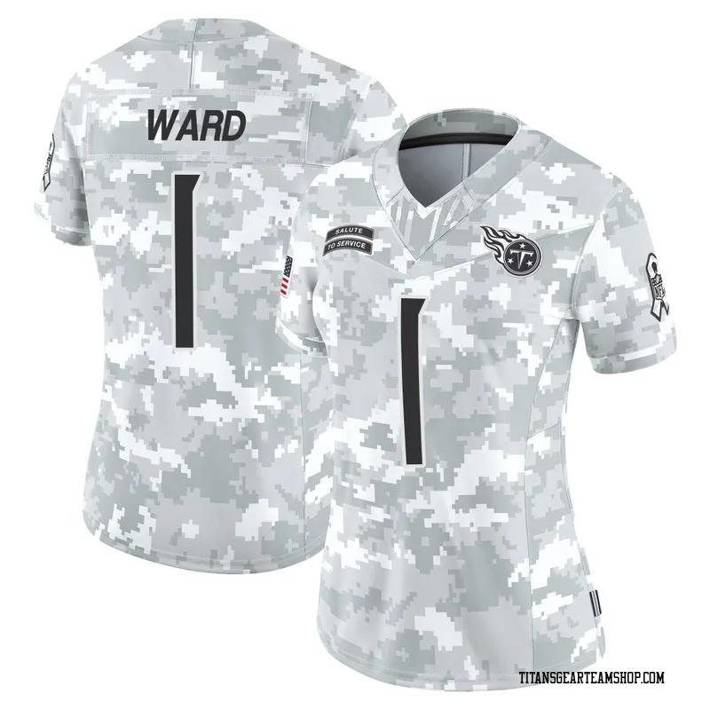 Women's Cam Ward Tennessee Titans Nike Limited 2024 Salute to Service Jersey - Arctic Camo