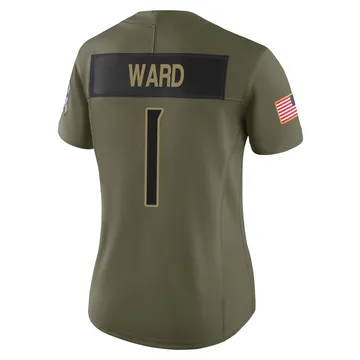 Women's Cam Ward Tennessee Titans Nike Limited 2025 Salute to Service Jersey - Olive
