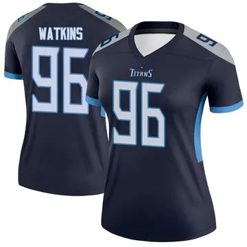 Women's Carlos Watkins Tennessee Titans Nike Legend Jersey - Navy