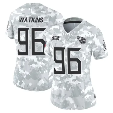 Women's Carlos Watkins Tennessee Titans Nike Limited 2024 Salute to Service Jersey - Arctic Camo