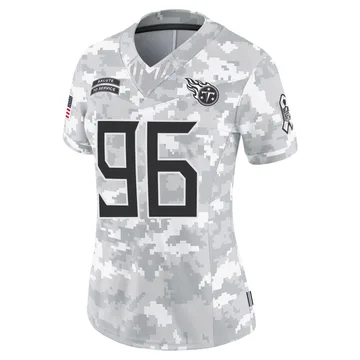 Women's Carlos Watkins Tennessee Titans Nike Limited 2024 Salute to Service Jersey - Arctic Camo