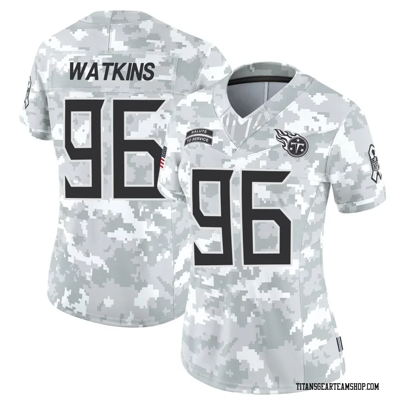 Women's Carlos Watkins Tennessee Titans Nike Limited 2024 Salute to Service Jersey - Arctic Camo