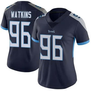 Women's Carlos Watkins Tennessee Titans Nike Limited Vapor Untouchable Jersey - Navy