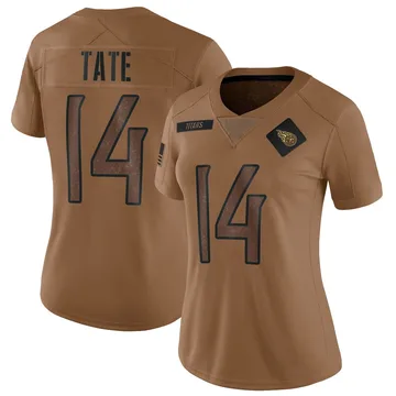 Women's Carnell Tate Tennessee Titans Nike Limited 2023 Salute To Service Jersey - Brown
