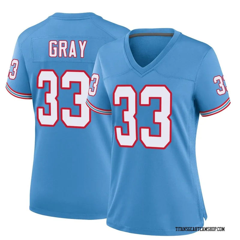 Women's Cedric Gray Tennessee Titans Nike Game Oilers Throwback Alternate Jersey - Light Blue