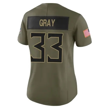 Women's Cedric Gray Tennessee Titans Nike Limited 2025 Salute to Service Jersey - Olive