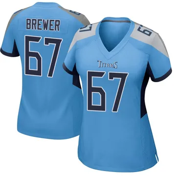 Women's Chandler Brewer Tennessee Titans Nike Game Jersey - Light Blue