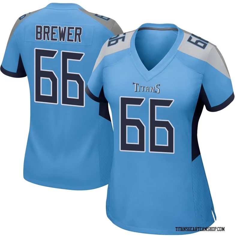 Women's Chandler Brewer Tennessee Titans Nike Game Jersey - Light Blue