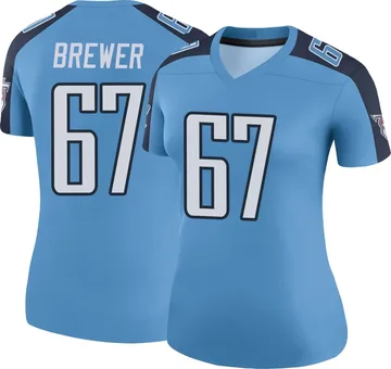 Women's Chandler Brewer Tennessee Titans Nike Legend Color Rush Jersey - Light Blue