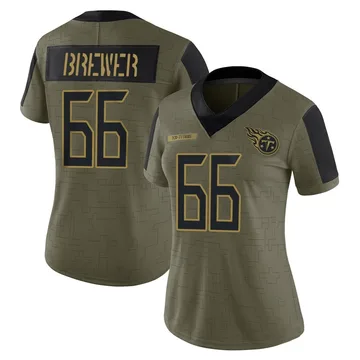 Women's Chandler Brewer Tennessee Titans Nike Limited 2021 Salute To Service Jersey - Olive