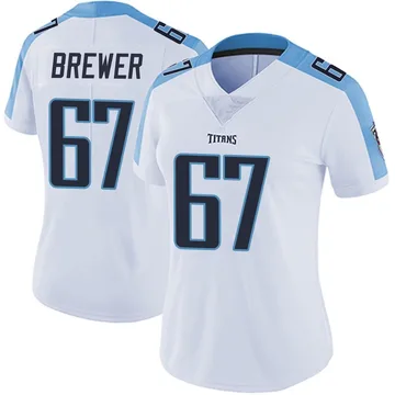 Women's Chandler Brewer Tennessee Titans Nike Limited Vapor Untouchable Jersey - White